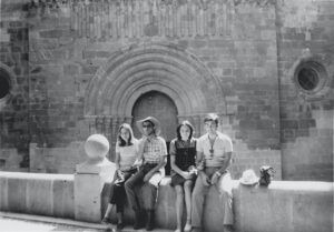 Monasterio de Veruela. Daniel, Mercedes, Pilar y Pedro.