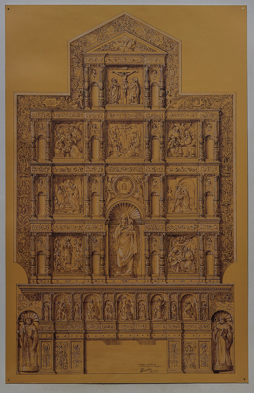 Retablo Mayor del Monasterio de Veruela - reconstrucción Víctor Alonso Orús